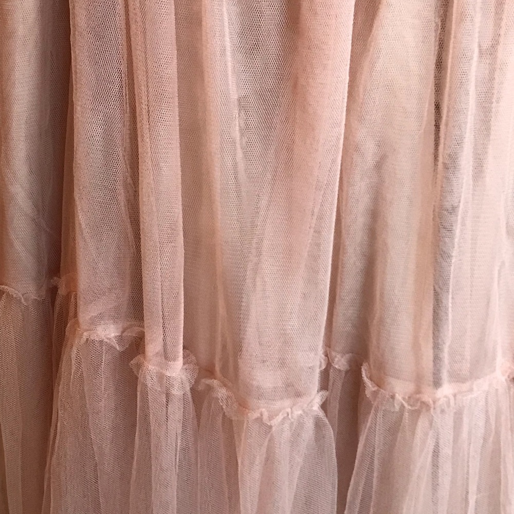 Anthropologie Blythe Tule maxi skirt in rose blush - Picture 7 of 8